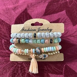 Fashion Jewelry Multicolor Beaded Bracelet Set